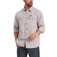 thumbnail image 4 of INSPIRE CHIC Outfit Men's Casual Workwear Long Sleeve Button Down Pockets Fishing Hiking Work Shirts M Beige, 4 of 5
