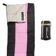 thumbnail image 1 of Saco de dormir ligero para niños Wakeman Outdoors, color rosa y negro, 1 of 9