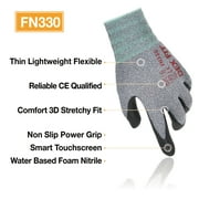 DEXFIT FN330 Grey Multipurpose Nitrile Coated Work Gloves (Firm Grip, Durable, X-Large) - 1 Pair