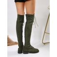 thumbnail image 3 of 2023 Autumn/winter New Arrivals Over-the-knee Boots With Lace-up Design & Side Zipper, Women's Fashion Boots, 3 of 4