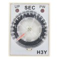 thumbnail image 2 of Relé de tiempo, H3Y-2 Relé de tiempo de encendido Control de puntero Temporizador de retardo 8 pines 5A AC220V(1S), 2 of 10