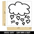 thumbnail image 2 of Showers of Love Hearts Self-Inking Rubber Stamp Ink Stamper - Red Ink - Small 1 Inch, 2 of 7