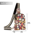 thumbnail image 2 of FORMRS Womens Crossbody Sling Bag Travel Daypack Shoulder Chest Backpack, Red Floral, 2 of 7