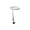 White1, variant on Clamp On Adjustable Desk Side Tray Metal Table Edge Hanging Shelf for Drinks Black White no Drill Hanging Tray No Drill Shelf No Drill Hanging Tray for Small Spaces