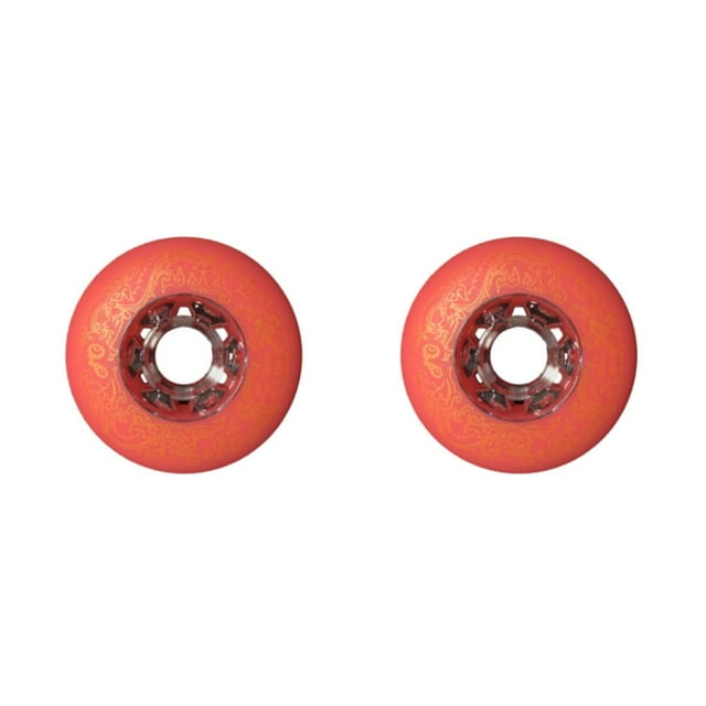 Guardoinrt 2pack/lot Silent Grip Enhanced And Widened Support - Inline Roller Skate Wheel For Professional red 76mm 2Set