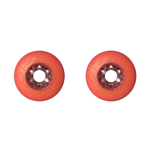 Naiovety Frenado profesional de 2 piezas: soporte mejorado y ampliado para ruedas de patinaje en línea Roller Rodas rojo 76 mm rojo 76 mm 2Conjunto