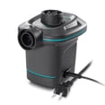 thumbnail image 3 of Intex 120V AC Electric Air Pump & Inflatable Corduroy Beanless Bag Lounge Chair, 3 of 12