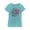 Tahiti Blue, variant on Girl's Star Wars: The Rise of Skywalker Ombre Millennium Falcon  Graphic Tee Light Pink X Small