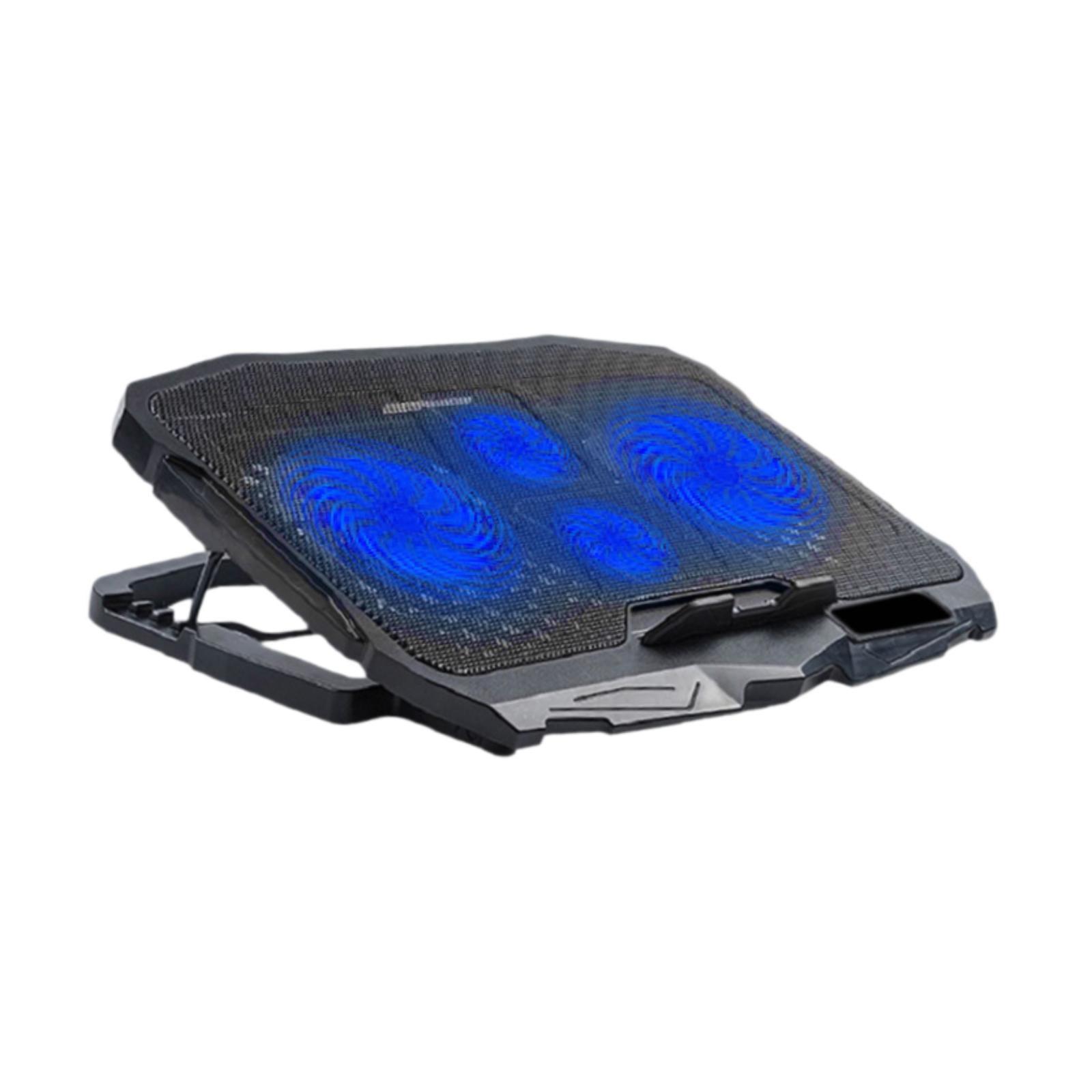 Wzmzjy Foldable Laptop Cooling Pad Adjustable Height USB Powered for 14-15.6inch Laptop With 4 Fans