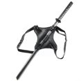 thumbnail image 4 of Sword belt samurai sword scabbard sword two scabbard PU leather belt belt I9u1 Tw, 4 of 5