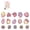 A1, variant on Flower Stickers, Realistic Transparent Flower PET Sticker, Colorful Waterproof Floral Stickers for Laptop Stationery Luggage Scrapbooking Water Bottles Gifts