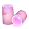 thumbnail image 2 of Set of 2 Flameless Candles Lights with Remote Control Flickering LED Candles Electric Candles for Home Decor Parties Pink Heart-shaped Tree, 2 of 7