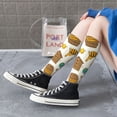 thumbnail image 5 of Naloa Honeycomb And Honey Thigh High Socks Extra Long Stretchy Sock Women Over Knee High Opaque Stocking Daily Wear, 5 of 6