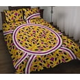 thumbnail image 1 of Juego de cama acolchado con estampado de semillas de fruta de la pasión, 1 of 5