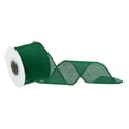 thumbnail image 1 of Burlap Ribbon Fabric Wired Edge Ribbons Forest Green 2 Inch x 10 Yard Wired Ribbon for Gift Wrapping,With Roller, 1 of 6
