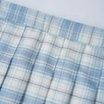 thumbnail image 4 of Sholeno Kids Girls High Waist School Uniform Skater Scooter Plaid Skirt Schoolgirls A-line Pleated Sky Blue 120/S, 4 of 7