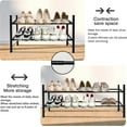 thumbnail image 3 of Forthcan 2 Tier Stackable Shoe Rack for Closet Expandable Shoe Shelf up to 12 Pairs, 3 of 5