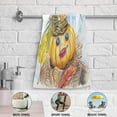 thumbnail image 4 of Dreamtimes Funny Pumpkin Autumn Hand Towels 2 PCS, Ultra Soft and Highly Absorbent, Watercolor Thanksgiving Decorative Fingertip Towel for Home, Bathroom, Kitchen, 28.3"x14.4", 4 of 5