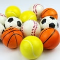 thumbnail image 3 of Solid 5cm foot net Rod foam sponge ball thermal transfer children decompression extrusion ball, 3 of 5