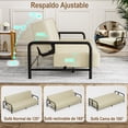 thumbnail image 4 of Sofá Cama Color Beige Homemake Furniture, Multifunción Convertible Tipo Futón,  Nueva Tecnología de Resortes, 4 of 6
