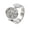 Silver, variant on Women's Round Disc Cloud Stainless Steel Ring Personalized Vintage Band Jewelry Gold Size 7