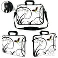 thumbnail image 3 of LSS 15.6 inch Laptop Sleeve Bag with Side Pocket, Soft Handle & Removable Strap for 14" 15" 15.4" 15.6" - White Butterfly Escape Floral, 3 of 3