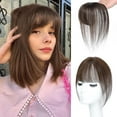 thumbnail image 2 of Riforla Pince à Franges Pièce de Cheveux Vrais avec Pince Postiche Pièce de Cheveux Vrais Pince à Franges Extension de Cheveux Humains pour Femmes Perruques pour Femmes Rose Vif, 2 of 4