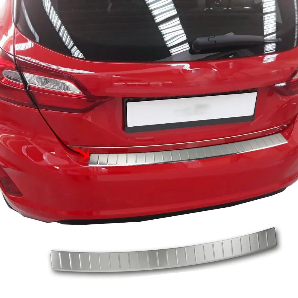 Brushed Chrome Rear Bumper Guard For Ford Fiesta 20172023 Trunk Sill