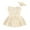 Beige, variant on Baby Girl Romper Baby Girl Summer Clothes Infant Stripe Romper Dress Newborn Sleeveless Tutu Dresses Toddler Cute Outfit,3-6 Months White