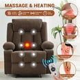 thumbnail image 4 of BeesClover Manual Recliner Chair with Massage & Heat – 8-Point Vibration, Lumbar Heating – Swivel Glider Rocking Recliner, Easy Assembly, Living Room Chair, 4 of 6