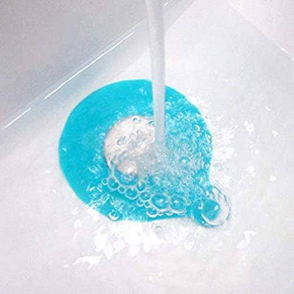 Bathtub Drain Stopper Silicone Bath Tub Drain Stopper Plug Cover ,Water-Drop Design, Blue
