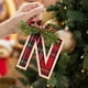 thumbnail image 5 of Letras para adornos de Navidad, decoración de Navidad personalizada, decoración colgante para árbol de Navidad N, 5 of 7