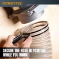 thumbnail image 4 of Abrazaderas de manguera POWERTEC de 5 pulgadas de doble bucle para recolección de polvo, 4 of 7