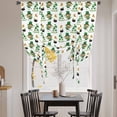 thumbnail image 3 of St. Patrick's Day Tie Up Curtains 45 Inches Long, Kitchen Window Curtains Over Sink, Green Shamrock Gingerbread Man Gold Coin Small Window Curtains Shade Balloon Curtains Valances for Bedroom 34"x45", 3 of 8