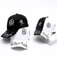 thumbnail image 1 of Men Women Baseball Cap with Ring Hip Hop Fashion Pattern Hat, 1 of 8
