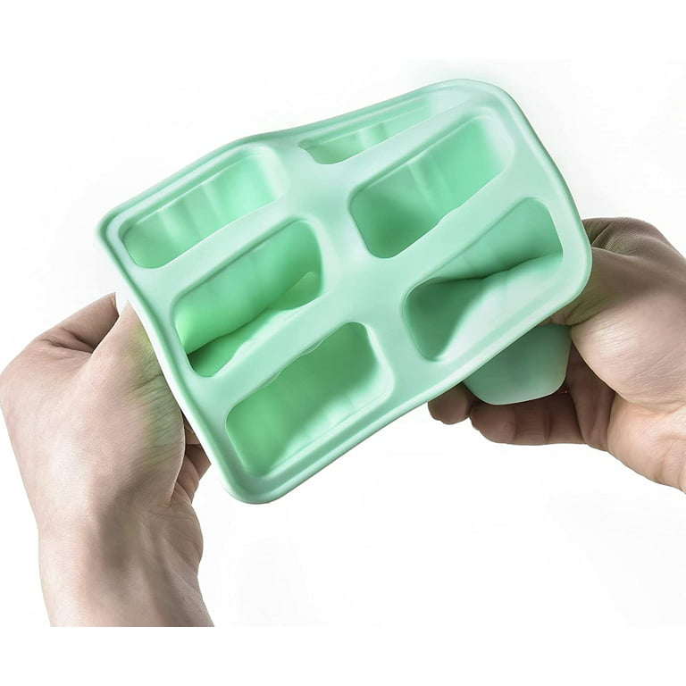 Zulay Kitchen Popsicle Molds Set of 6 - BPA Free Reusable Molds Green