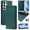 Darkgreen, variant on Allytechgroup Wallet Case for Samsung Galaxy S24 Ultra, Compatible with MagSafe RFID Blocking PU Leather Shell with Credit Card Slot Shockproof Protective Back Cover for Galaxy S24 Ultra, Purple