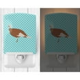 thumbnail image 2 of Caroline's Treasures BB8158CNL Jersey Buff Turkey Hen Blue Check Ceramic Night Light, 6x4x3", multicolor, 2 of 2