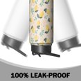 thumbnail image 5 of Plants Themed Water Bottle with Straw Triple Walled Insulated 18oz, Stainless Steel Metal Bottle, Leakproof Lids for Travel, Sports, Gym for Men and Women, 5 of 6