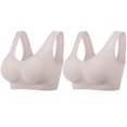 thumbnail image 1 of Kelon Bra Clearance Woman Blending Bra 2PCS Gathering Bra Comfortable Corset Front Alternating Side Button Lace Bra Slim Shaping Bra, 1 of 7