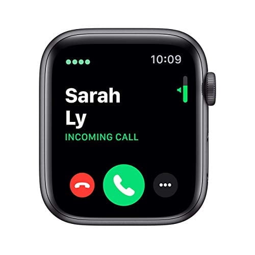 Restored Apple Watch Series 5 (GPS/LTE, 40MM) Space Gray Case + Black Sport Band (Refurbished)