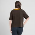 thumbnail image 5 of Women's Fanatics Brown/Graphite San Diego Padres Oversized Race To Win V-Neck T-Shirt, 5 of 5