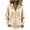 Beige, variant on Women's Sweater Coat Zip up Hooded Knit Long Sleeve Outwear Casual Loose Pockets Jackets