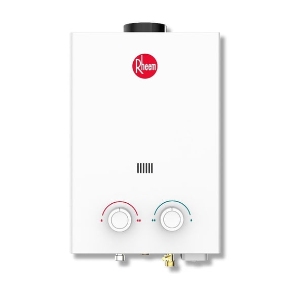 Calentador de Agua instantáneo Rheem 6 L/Min Gas Natural 1 Servicio 1er Mantenimiento incluido blanco