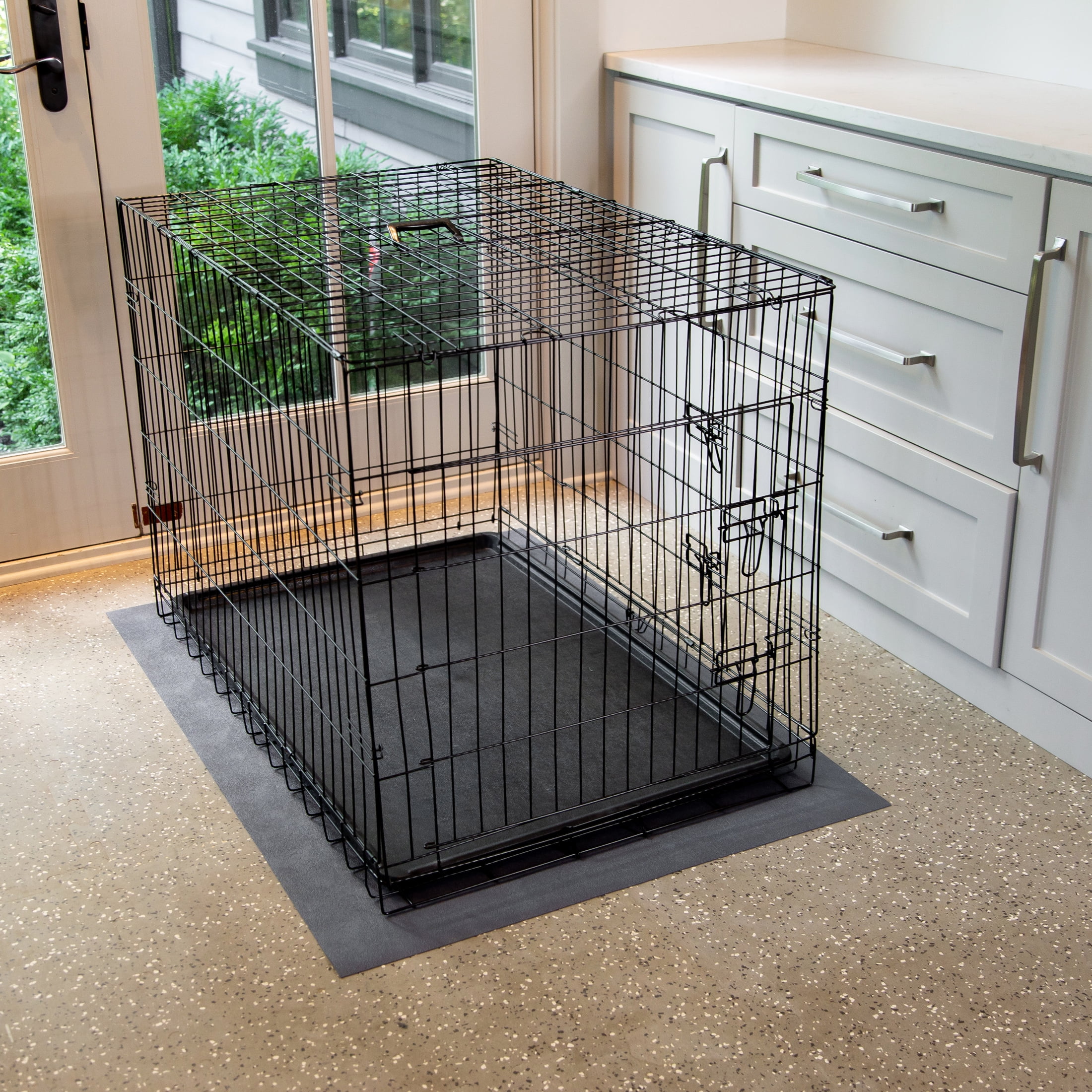 RESILIA Under Pet Cage Mat for Bird Cages, Reptile Aquariums, Dog Kennels,  Water-Resistant Pad for Hard Floors and Surfaces, 30 Inches x 48 Inches