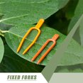 thumbnail image 2 of 400 piezas de soportes de alambre para enrejado de plantas y judías, pinzas para pantalones para enredaderas de jardín, cierre de horquilla fijo de polipropileno, 2 of 6