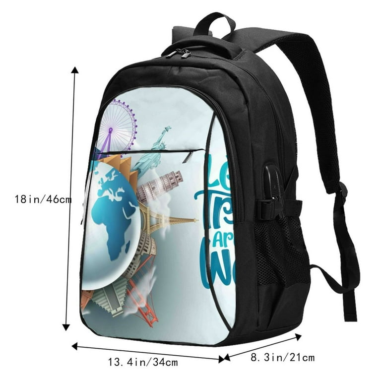 backpacks for international travel lets go YOREPEK Large Laptop Backpack Men, Heavy Duty Backpack grade LMT Go Ratiio Let's go Travel Around