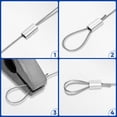 thumbnail image 4 of 316 Stainless Steel Cable 600Ft 1/32In Wire Rope With 150Pcs Aluminum Sleeves Stops For String Lights Hanging Clotheslines Trellis Wire, 4 of 5