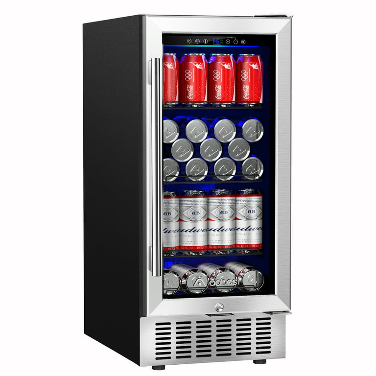AAOBOSI Beverage Refrigerator 15 Inch 94 Cans Built-in Beverage Cooler