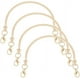 thumbnail image 1 of 4 asas metálicas para bolso, color oro claro, asas de repuesto para bolso, marco de hierro para asa de bolso, accesorios para hacer asas de bolso, correas de repuesto para bolsos, 10,5 x 11,7 x 0,5 cm, 1 of 7